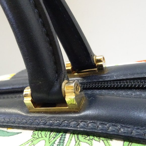 Auth GUCCI Flora Floral Flowers Canvas Leather Speedy Boston Duffel Handbag Bag - Picture 4 of 16